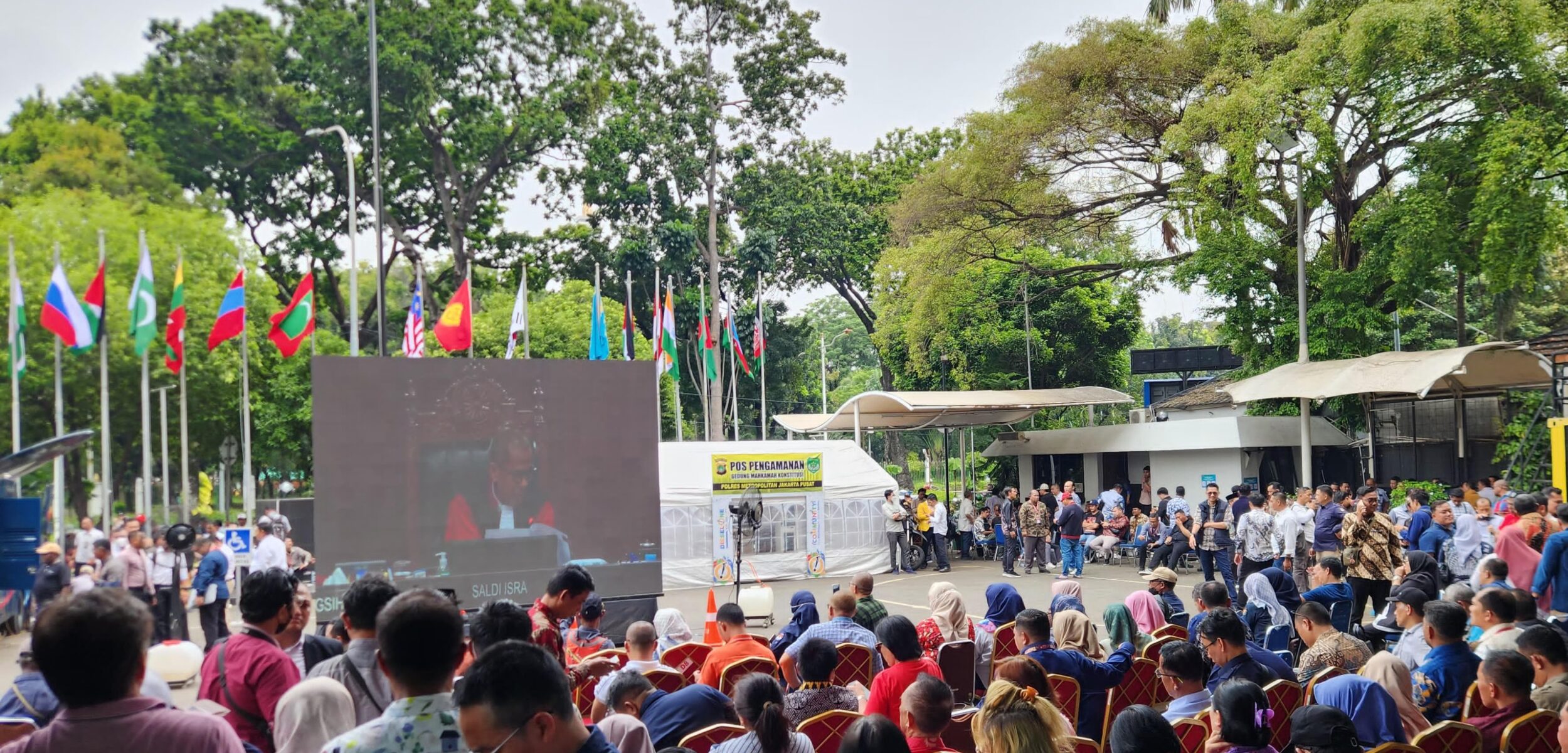 MK Gelar Nobar Sidang Putusan Dismissal Sengketa Pilkada 2024