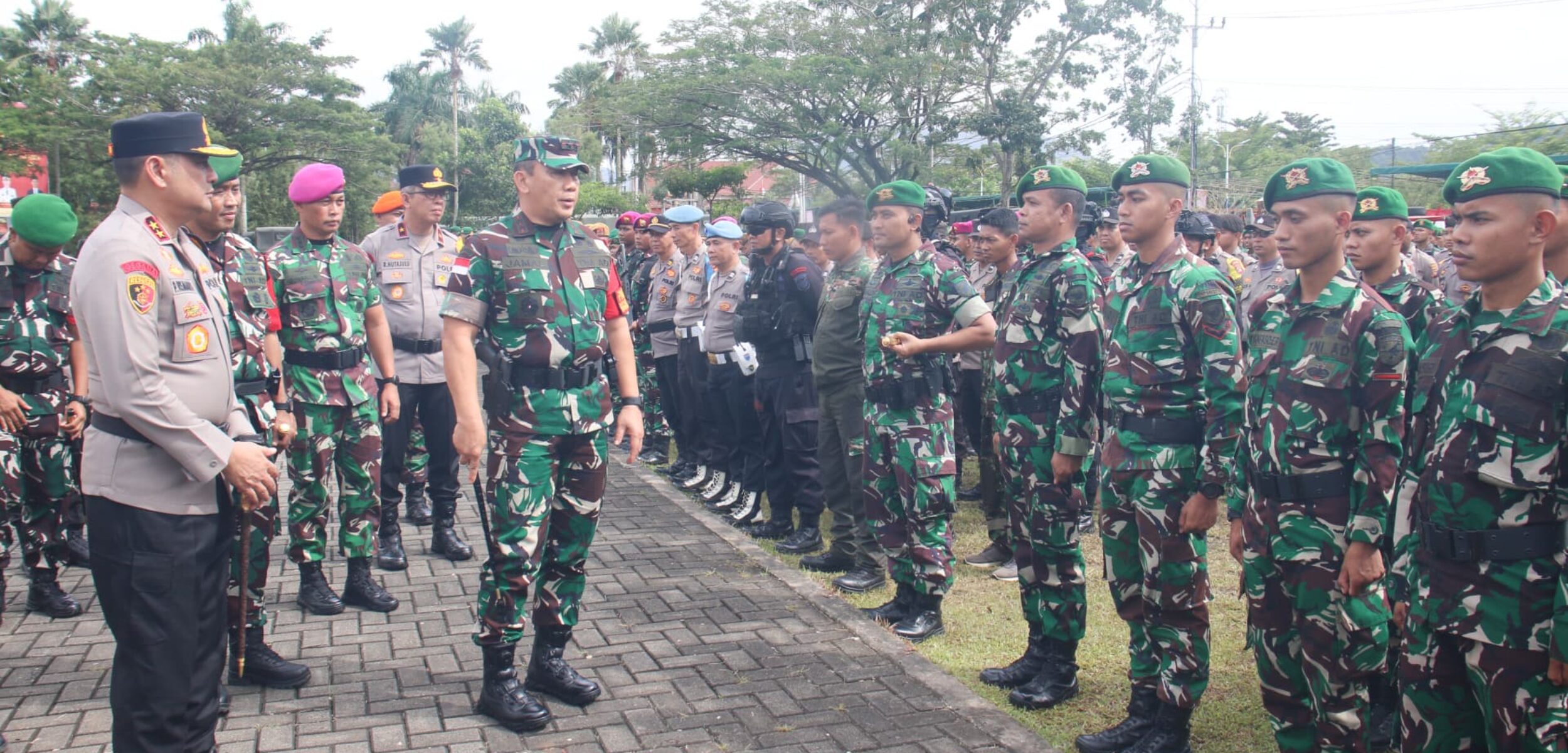 Siapkan Pengamanan Kunjungan Wapres RI, Pangdam XII/Tpr dan Kapolda Kalbar Siapkan Personel