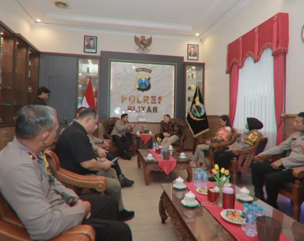 Kapolres Blitar Terima Kunjungan Konsulat Jenderal Australia, Perkuat Hubungan Kerja Sama