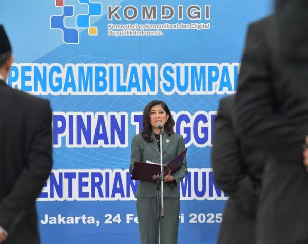 Menkomdigi Lantik 11 Pejabat Tinggi Pratama Tahap Ketiga