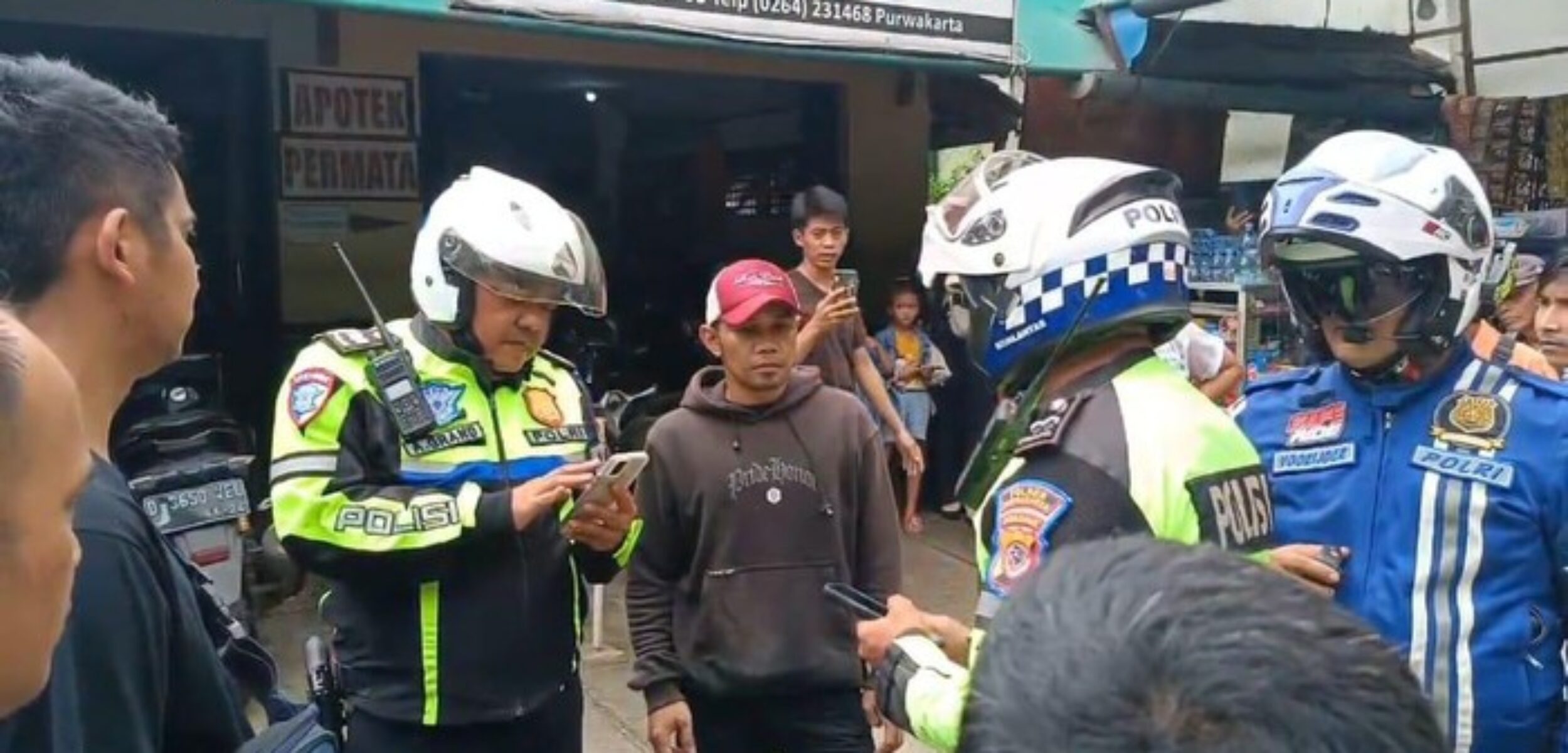 Heroik! Anggota Satlantas Polres Purwakarta Berhasil Gagalkan Aksi Curanmor