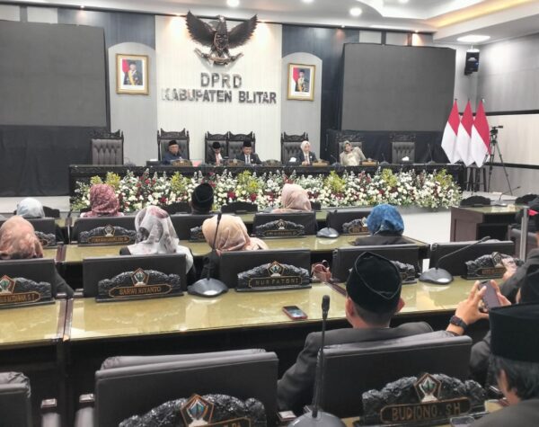 DPRD Kabupaten Blitar Gelar Rapat Paripurna Penyampaian Laporan Hasil Pembahasan Pansus LKPJ 2024