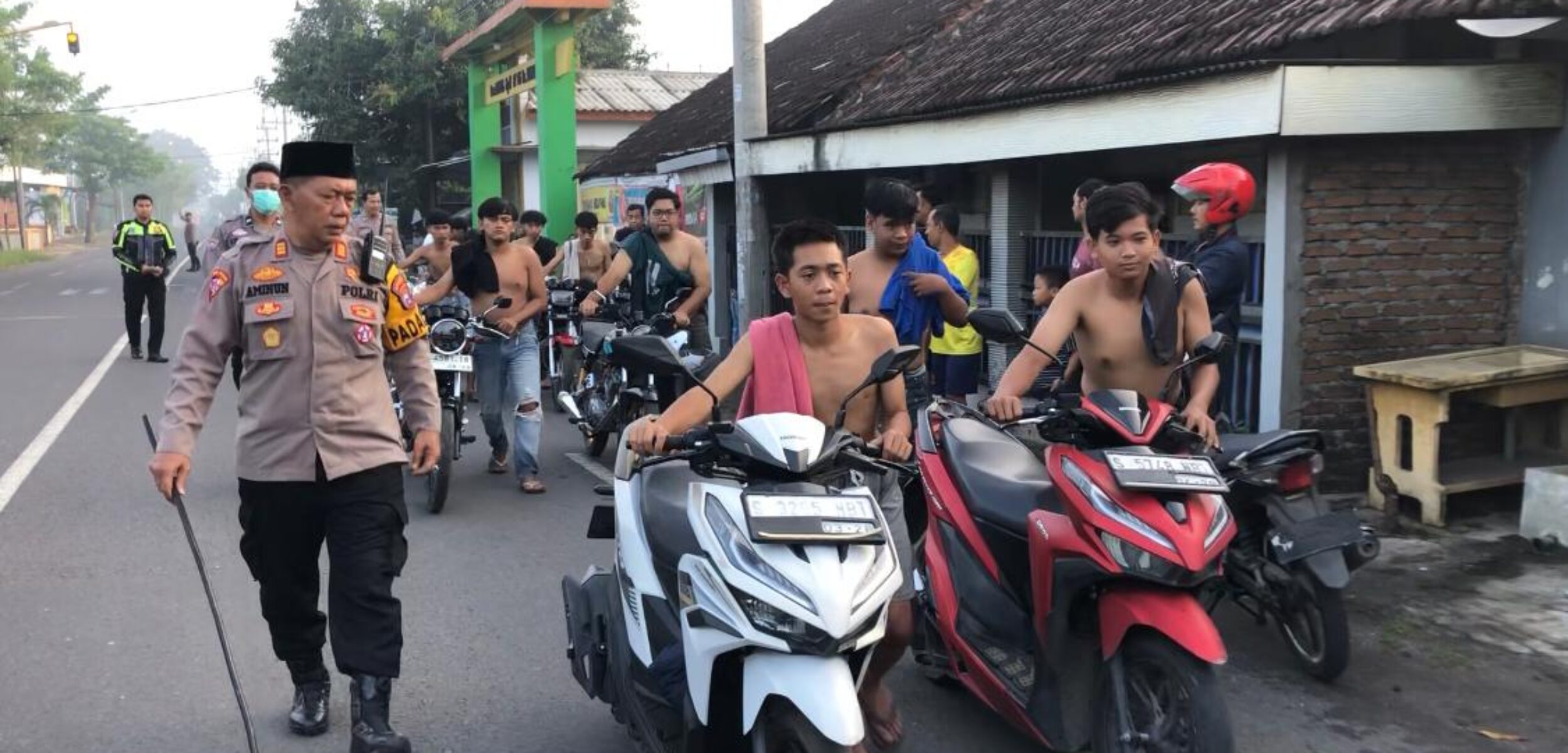 Polisi Amankan Puluhan Remaja yang Terlibat Balap Liar di Mojokerto