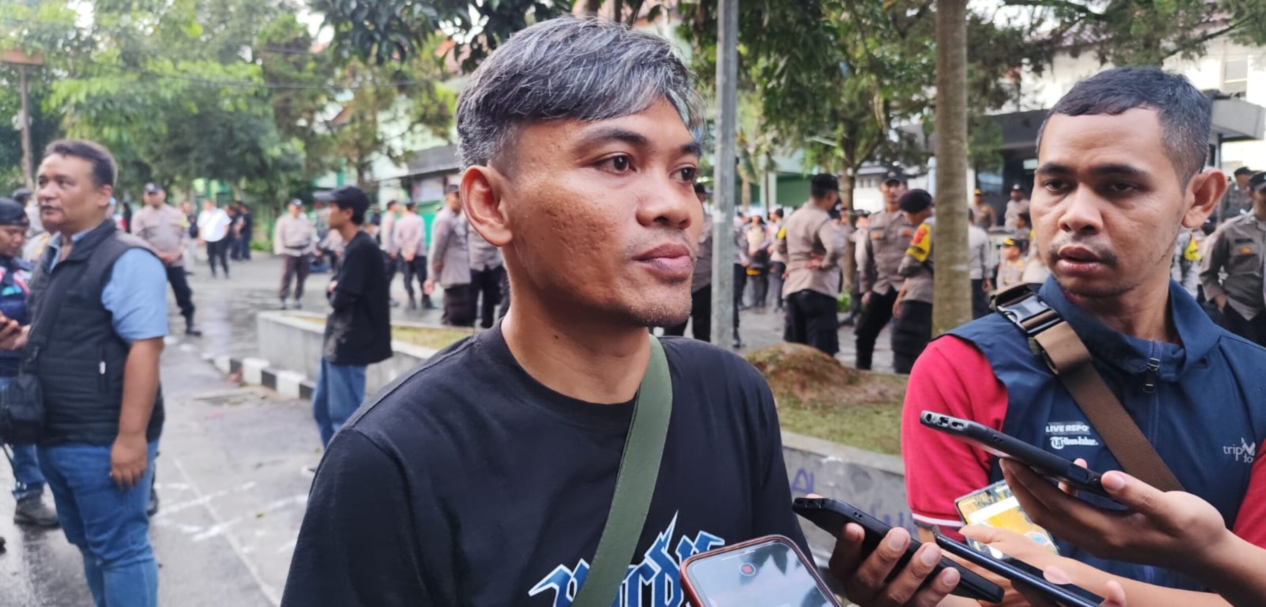 Wartawan di Sukabumi Mendapat Perlakuan Represif dari Oknum Polisi saat Liput Demo Ricuh