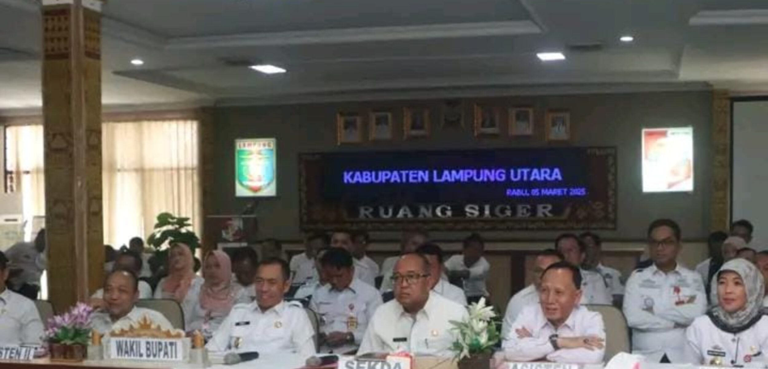 Wabup Lampung Utara Hadiri Peluncuran Indikator Indeks Pencegahan Korupsi Daerah MCP Tahun 2025