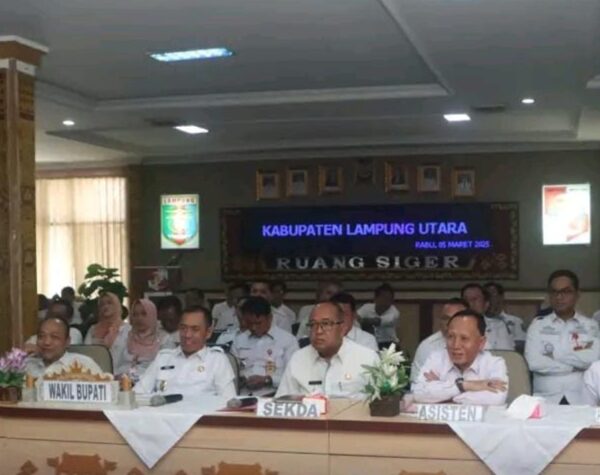 Wabup Lampung Utara Hadiri Peluncuran Indikator Indeks Pencegahan Korupsi Daerah MCP Tahun 2025
