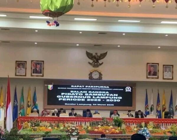 Pemkab Lampung Utara Hadiri Rapat Paripurna DPRD Provinsi Lampung