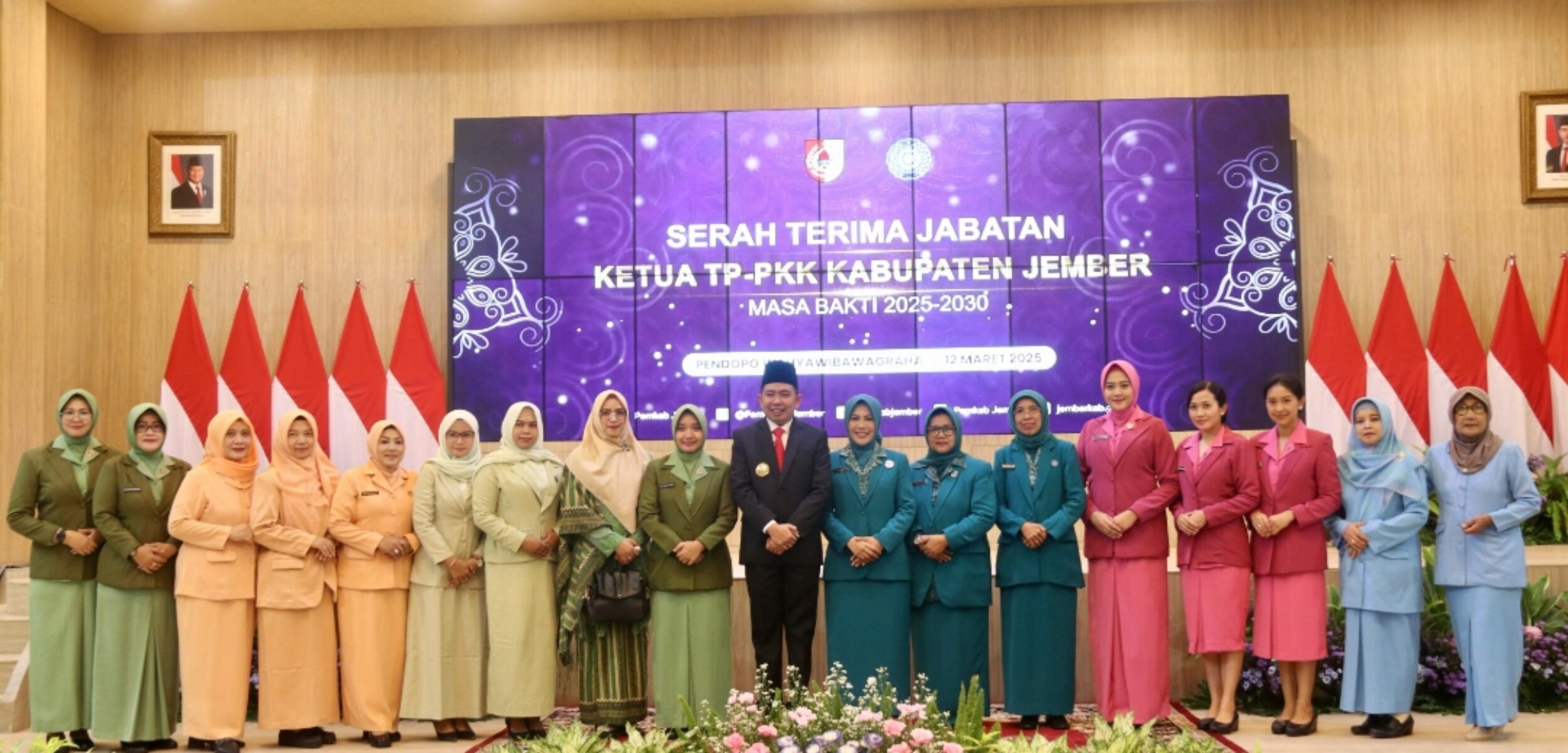 Bupati Gus Fawait Hadiri Pelantikan Ketua TP PKK Kabupaten Jember Masa Bakti 2025-2030