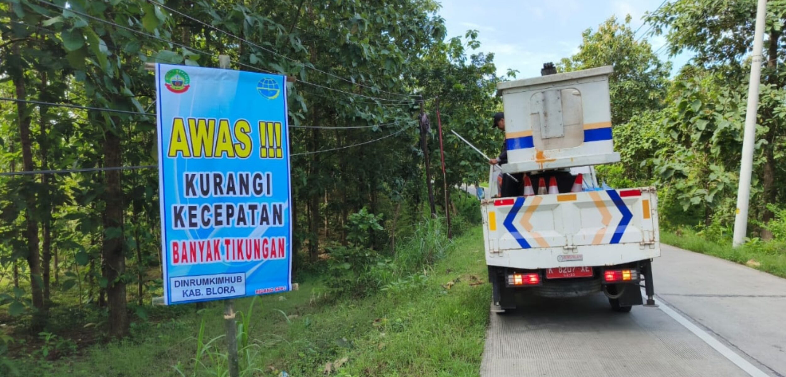 Hadapi Lonjakan Pemudik, Dinrumkimhub Blora Pasang 60 Banner Peringatan hingga Penambahan Unit PJU