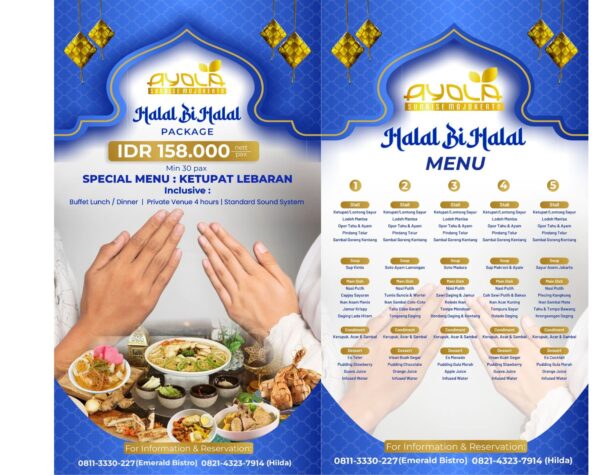 Ayola Sunrise Mojokerto Hadirkan Paket Halal Bihalal Istimewa ‘Ketupat Lebaran’