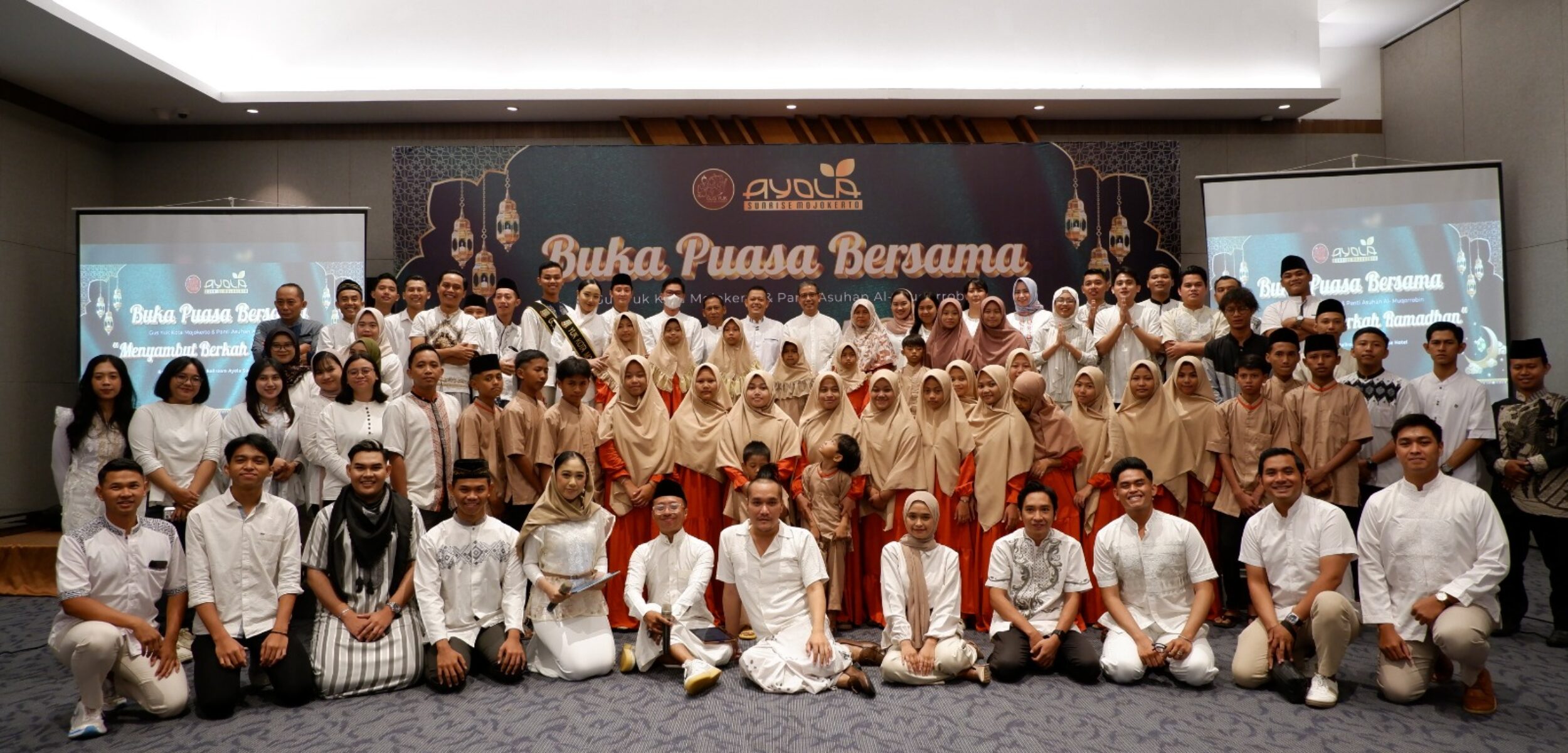 Menyambut Berkah Ramadan, Ayola Sunrise Hotel Bersama Gus Yuk Kota Mojokerto Berbagi dengan Anak Yatim