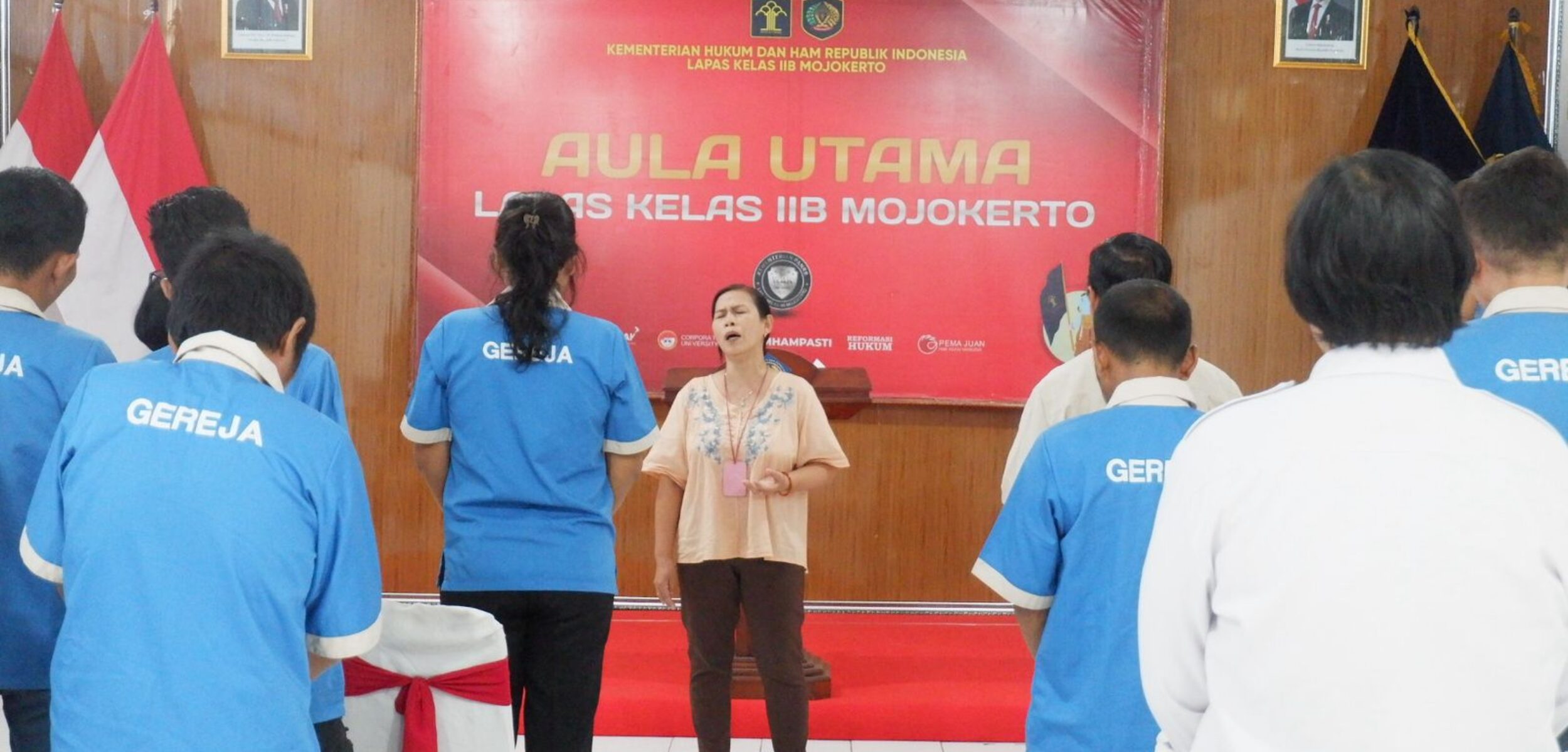 WBP Lapas Mojokerto Jalani Pembinaan Rohani melalui Kebaktian Gereja