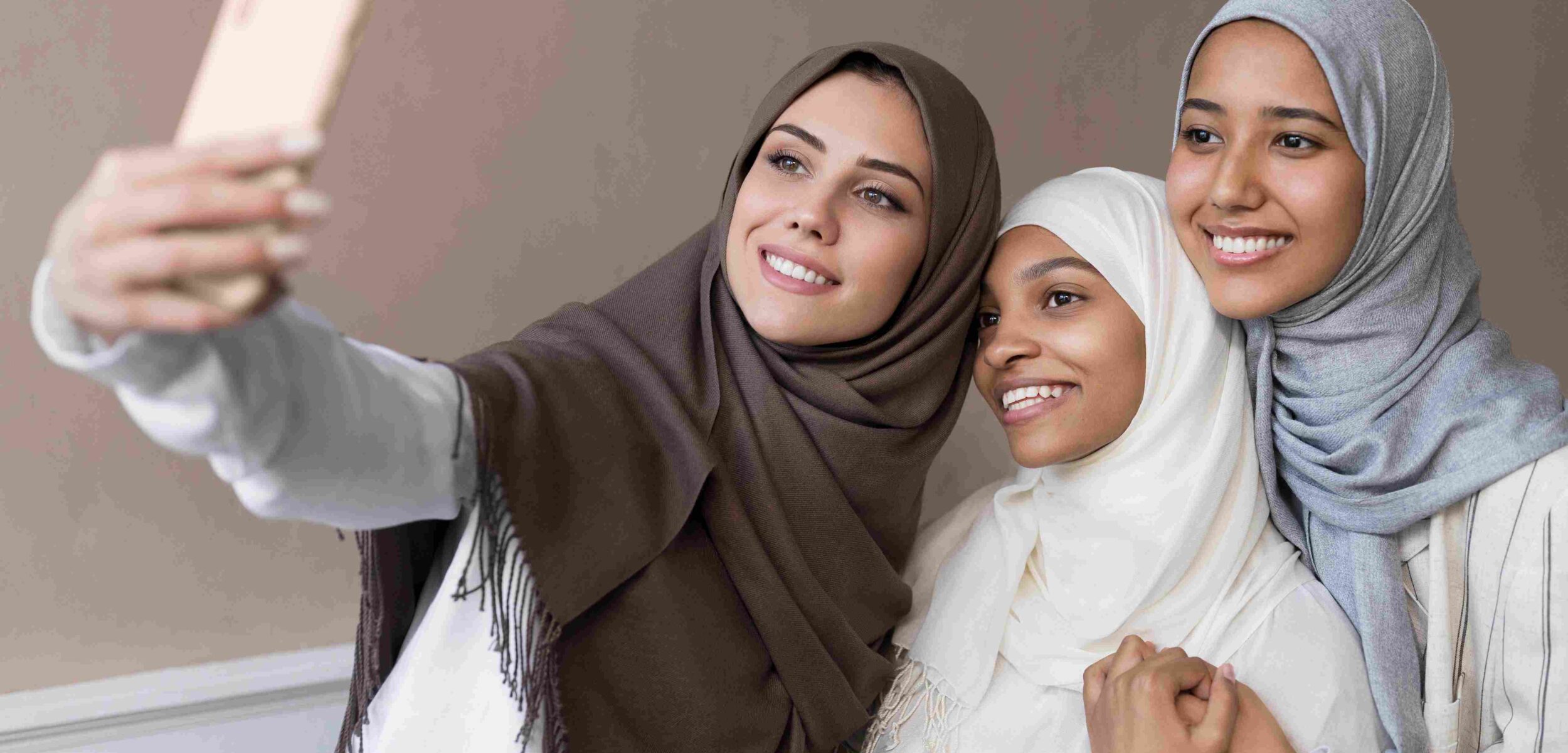 medium shot smiley women taking selfie 11zon