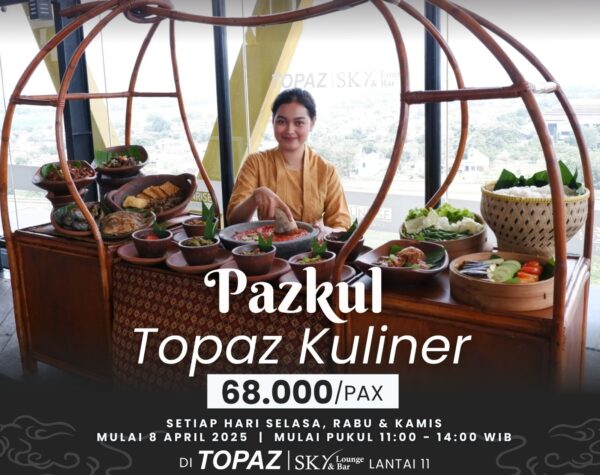 Pazkul Topaz Kuliner, Nikmati Pengalaman Makan Siang Istimewa dari Ketinggian di Kota Mojokerto