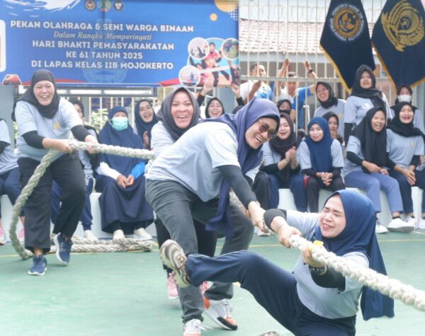 Rangkaian Peringatan HBP Ke-61, Lapas Mojokerto Helat Turnamen Olahraga bagi WBP