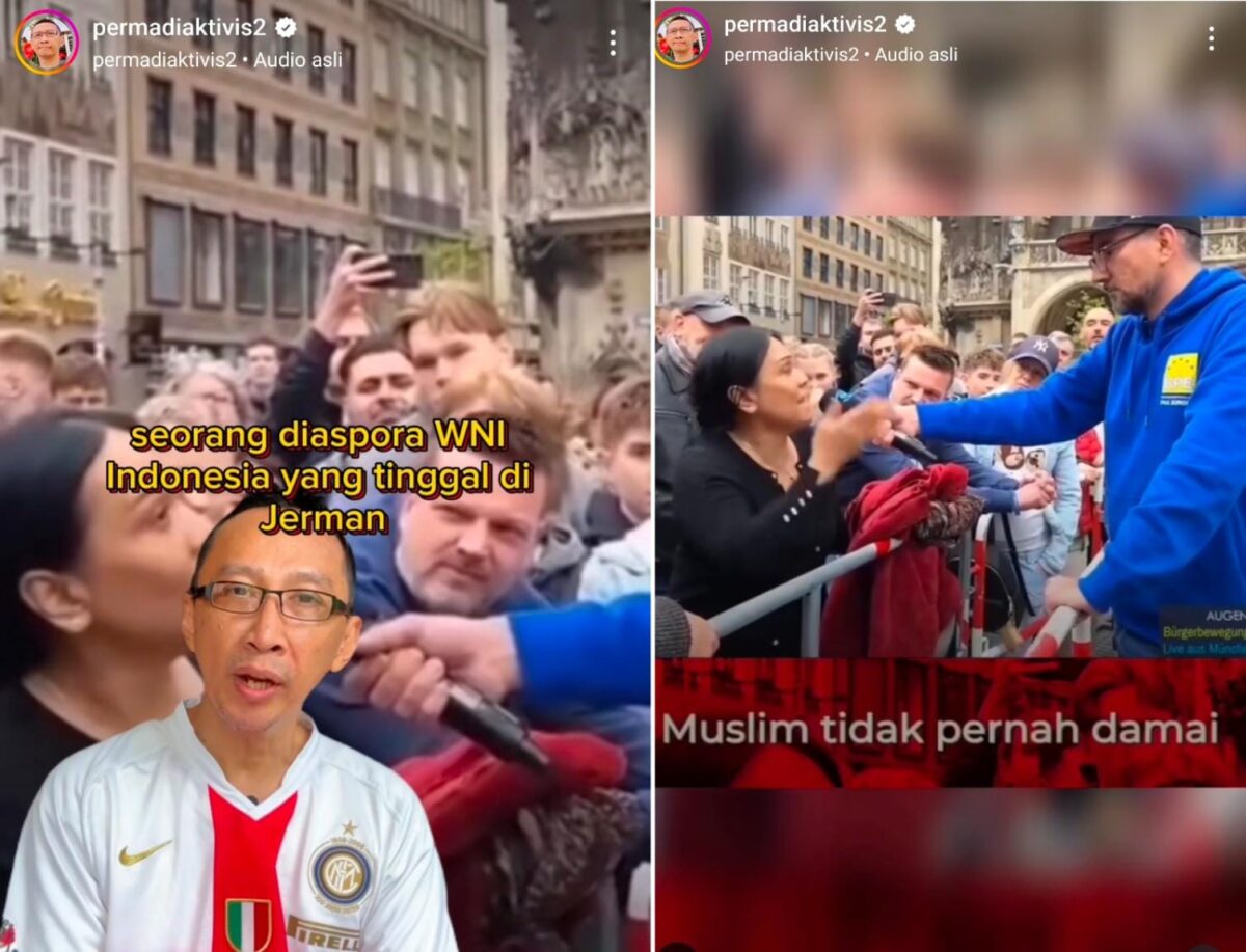 Kolase tangkapan layar di akun instagram @permadiaktivis2