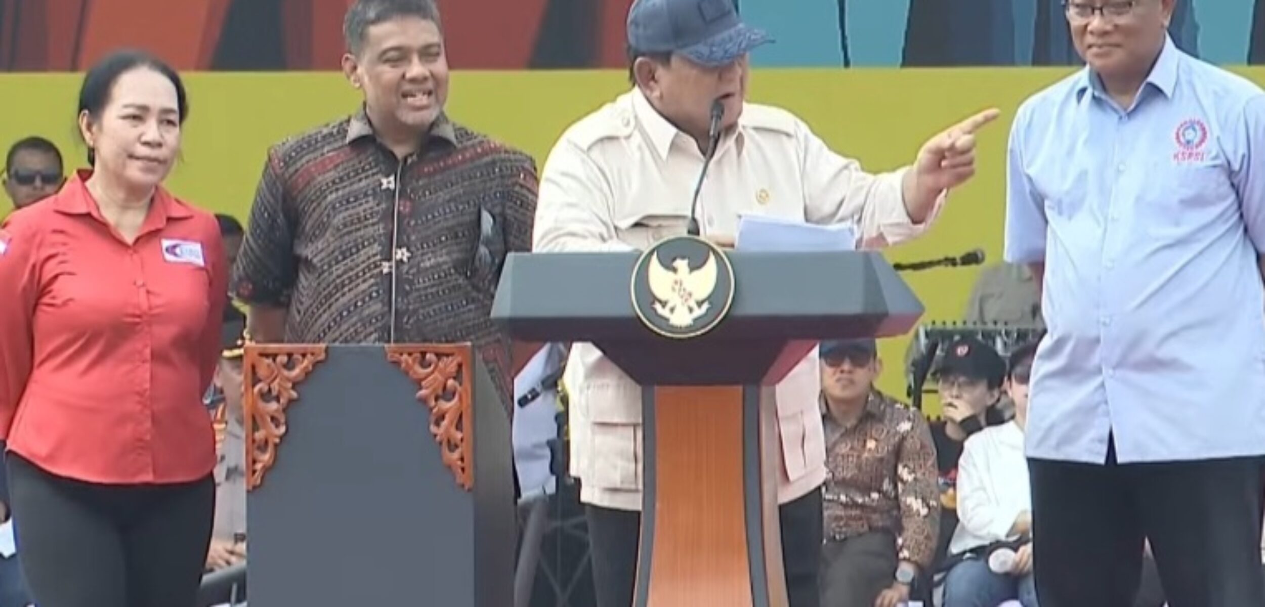 Prabowo Sindir Koruptor di Hadapan Buruh: “Saya Ikhlas Mati, Hentikan Korupsimu!”