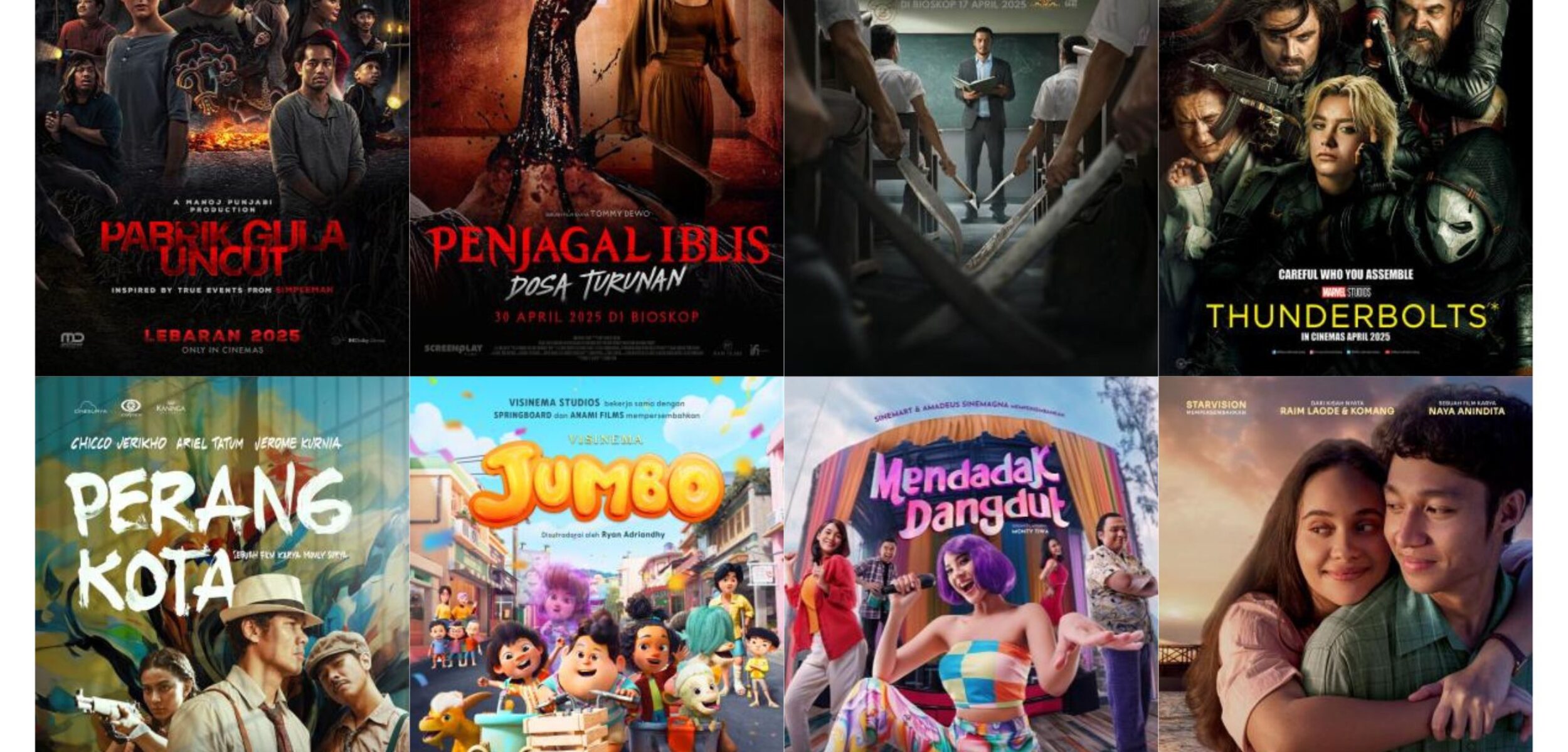 Jadwal Tayang 8 Film di Bioskop, Empat Diantaranya Horor Thriller