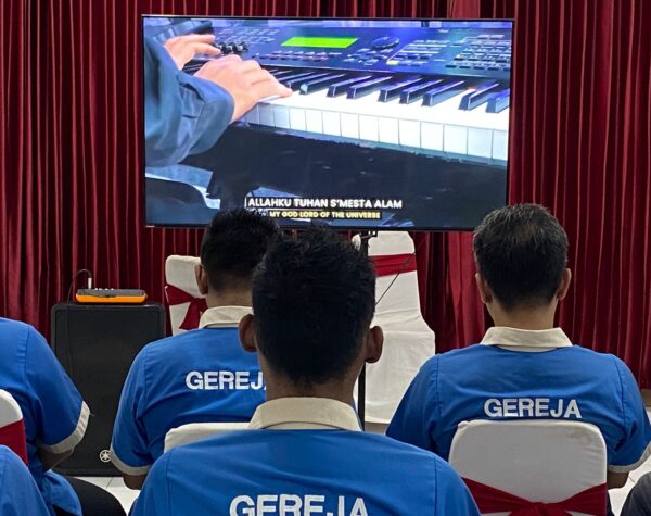 WBP Nasrani Lapas Mojokerto Ikuti Pembinaan Rohani Virtual