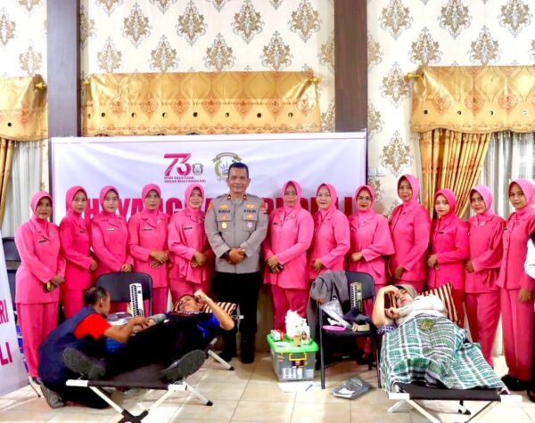 Peringati HUT Ke-79 Bhayangkara, Polres Pasaman Gelar Donor Darah, Hasilkan 23 Kantong