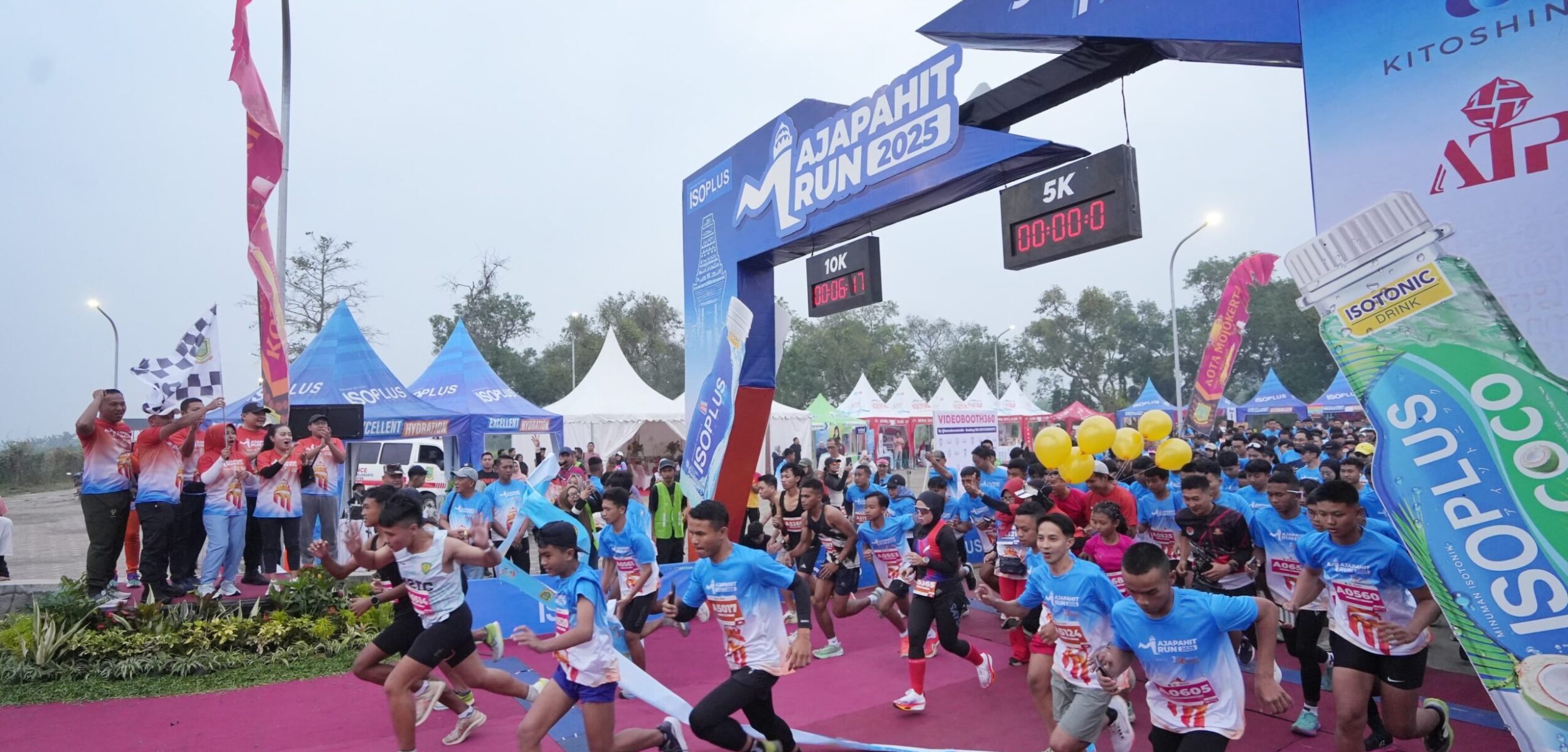 Majapahit Run 2025 di Taman Bahari Majapahit, Pulorejo, Minggu (22/6/2025) (Kominfo Kota Mojokerto untuk Kabar Terdepan)