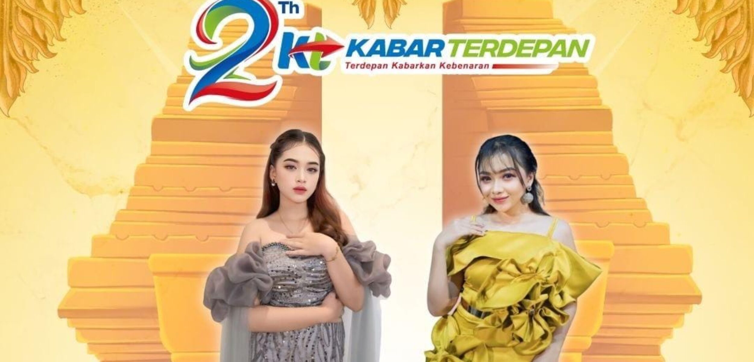 HUT ke-2 Kabar Terdepan dimeriahkan oleh Almera Sabrina dan Riza KDI (Redaksi/ Kabarterdepan.com)