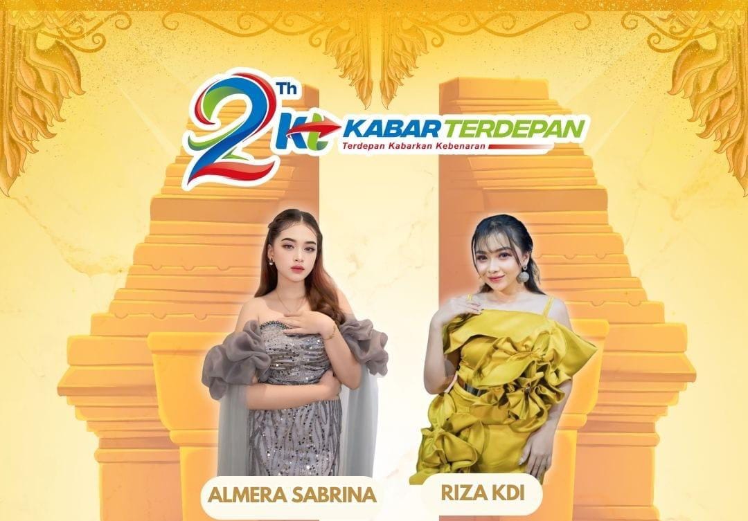 HUT ke-2 Kabar Terdepan dimeriahkan oleh Almera Sabrina dan Riza KDI (Redaksi/ Kabarterdepan.com)