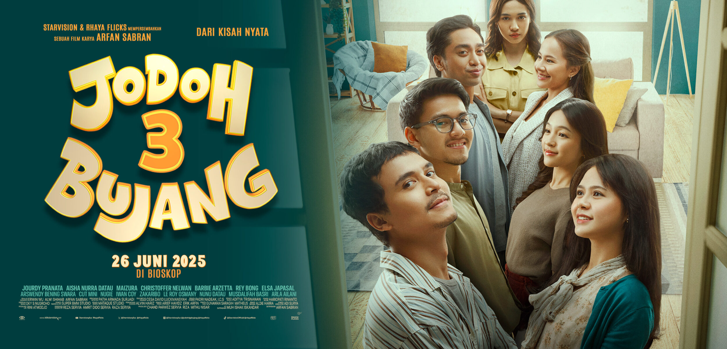 Film Jodoh 3 Bujang Rilis Official Trailer, Bawa Kisah Komedi Keluarga yang Lucu dan Segar dari Makassar