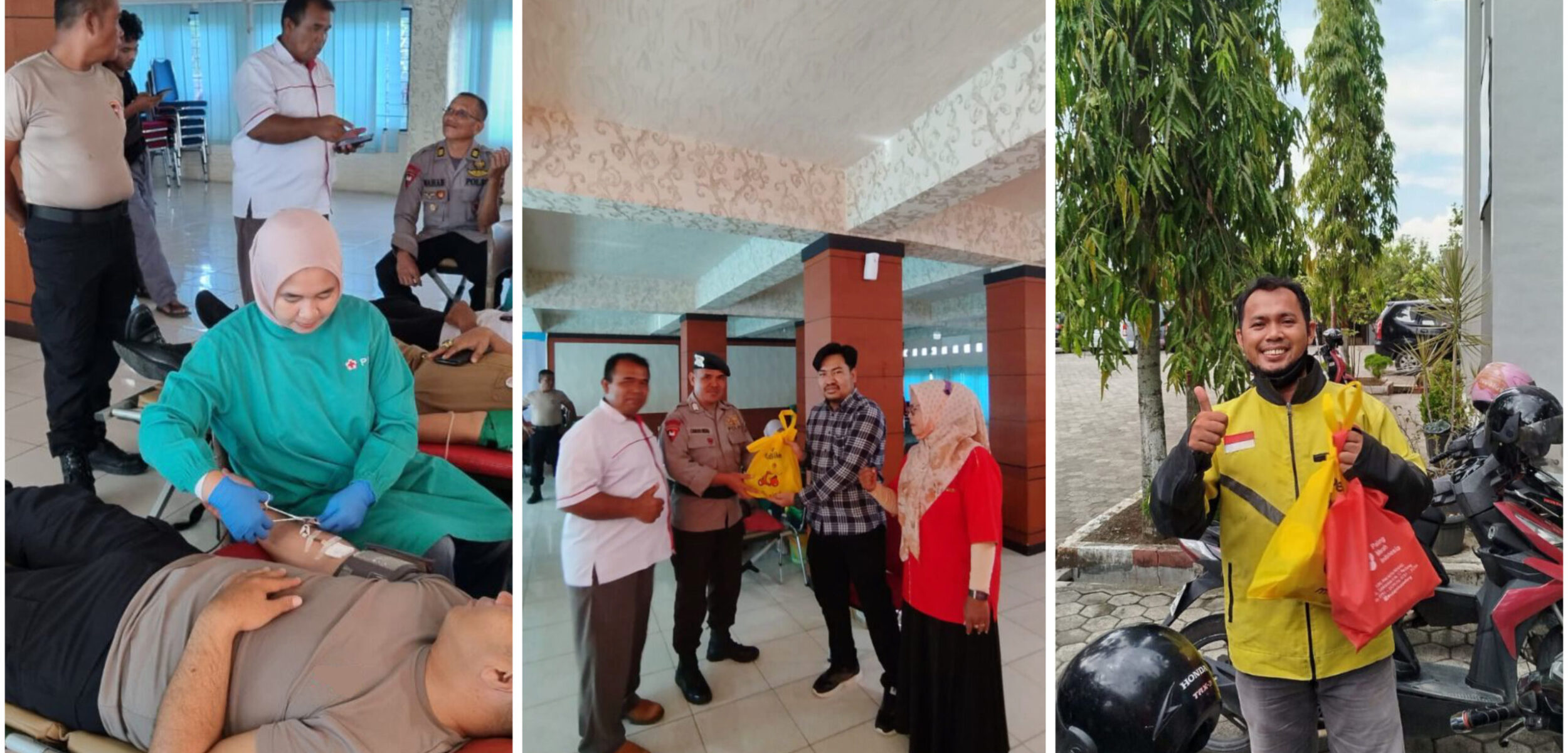World Blood Donor Day, Mitra Pengemudi Ojol di Padang Ini Donorkan Darah