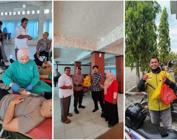 World Blood Donor Day, Mitra Pengemudi Ojol di Padang Ini Donorkan Darah