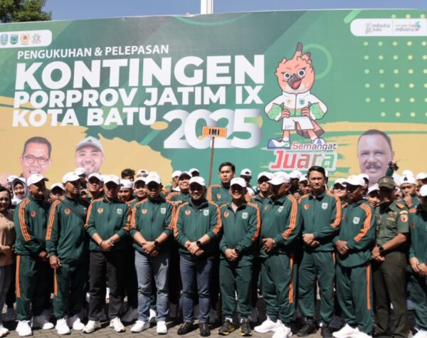 Pemkot Batu Lepas 724 Kontingen Porprov lX Jatim 2025, Target 10 Besar