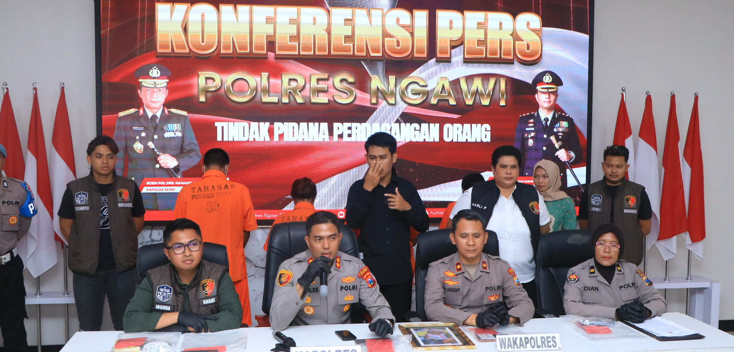 Polres Ngawi Bongkar Kasus TPPO Modus Adopsi, 4 Pelaku Diciduk