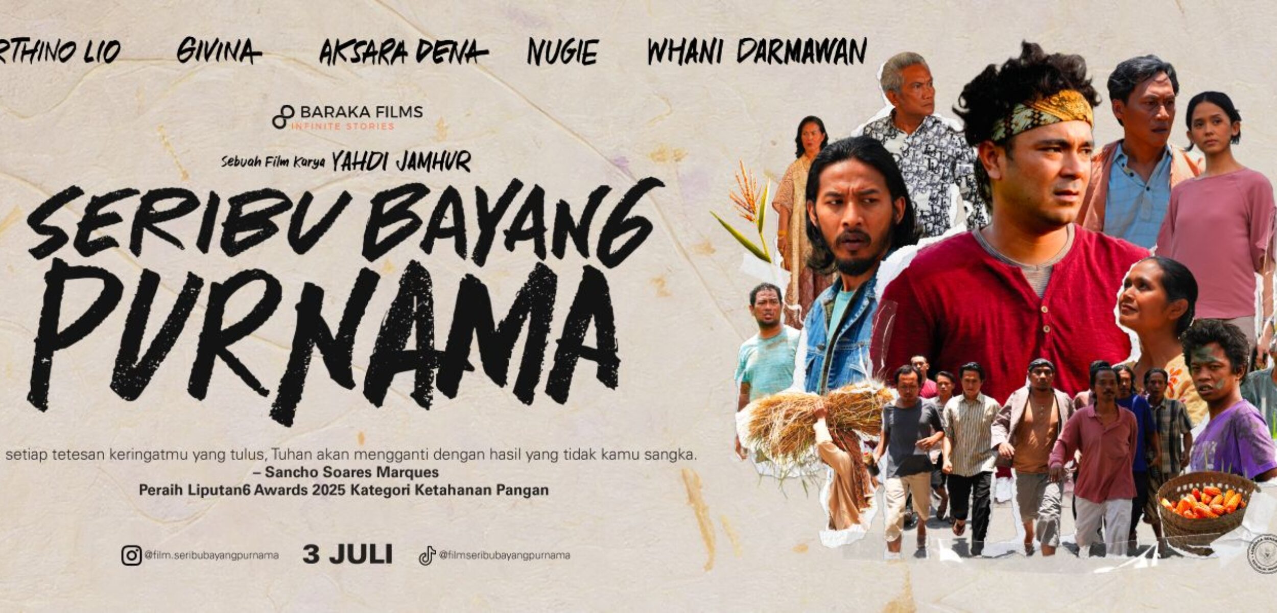 Sinopsis Film Seribu Bayang Purnama, Angkat Kisah Problematika Petani