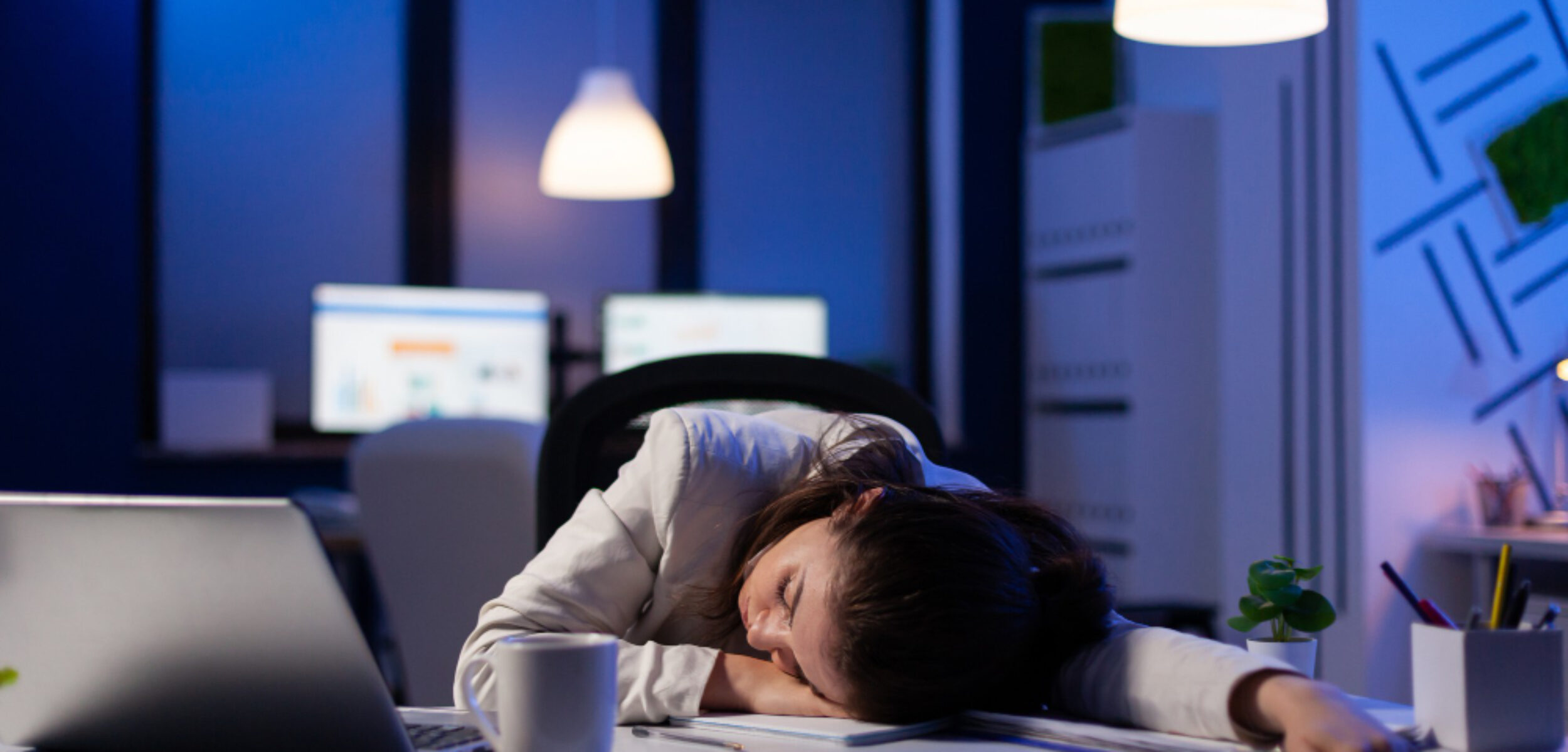 Ilustrasi orang kelelahan. 