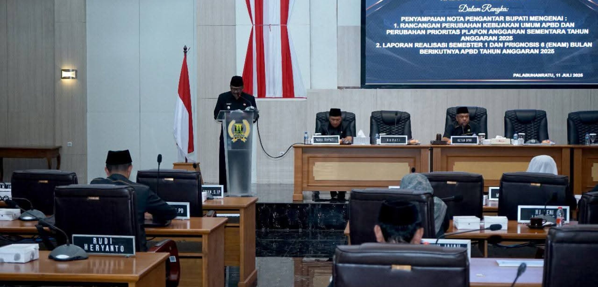 Rapat Paripurna DPRD Kabupaten Sukabumi Bahas APBD KUA dan PPAS TA 2025