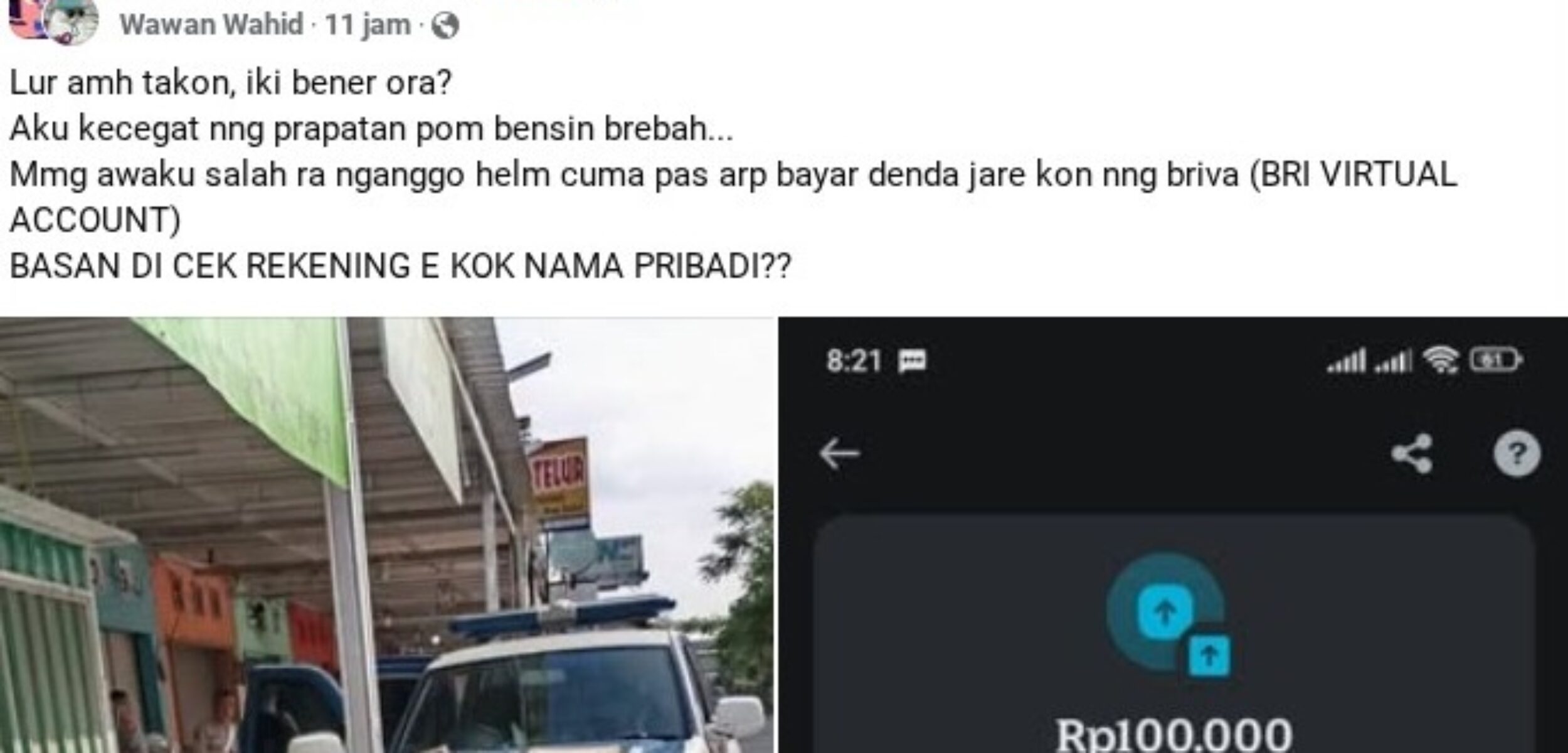 Viral Pemotor di Sleman Diminta Bayar Denda Tilang ke Rekening Pribadi