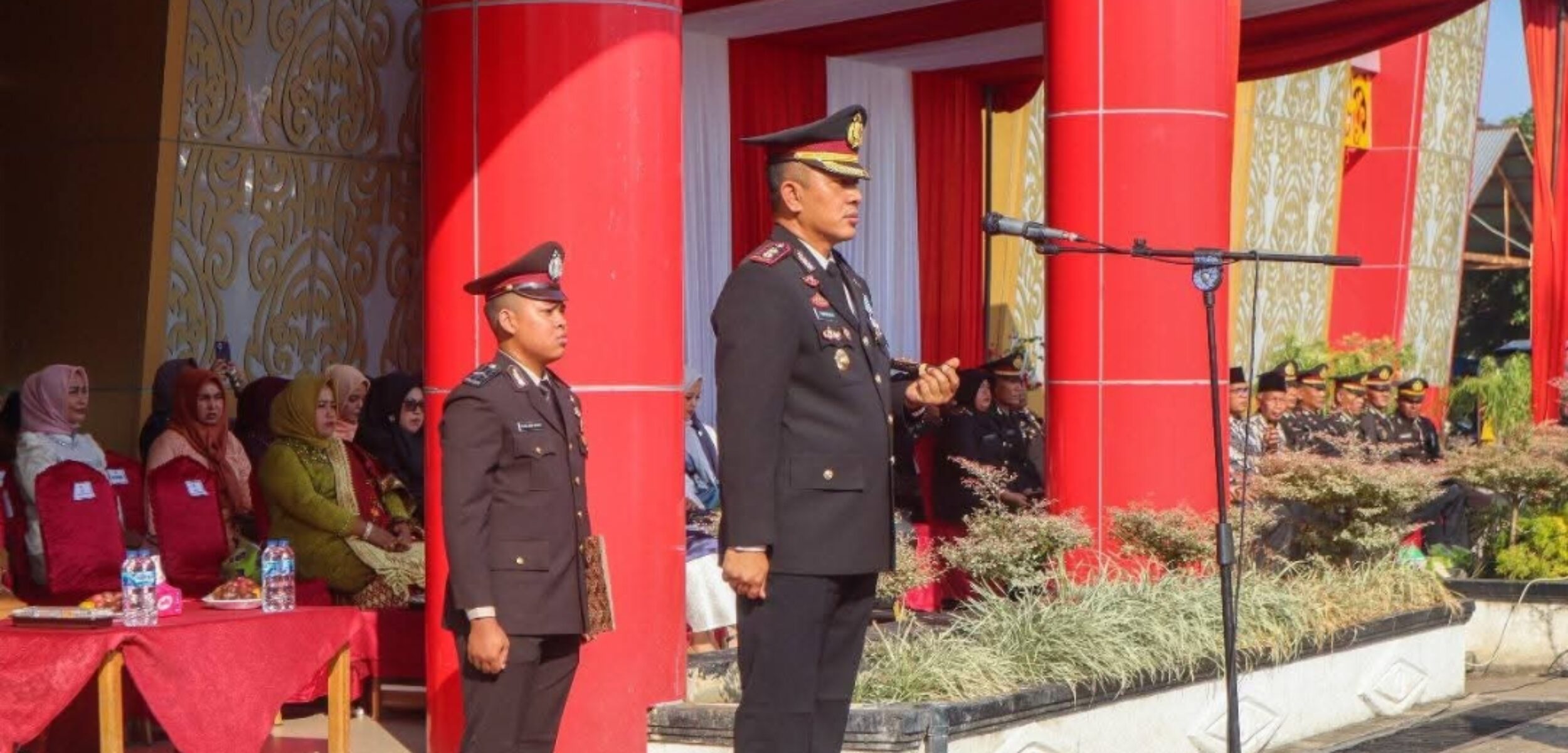 Upacara HUT Ke-79 Bhayangkara, Polres Dharmasraya Komitmen Semakin Dekat Layani Rakyat