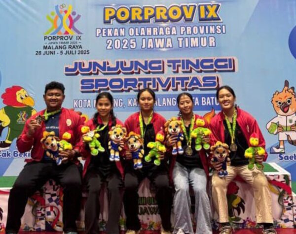 Tampil Ganas di Porprov IX Jatim, Kota Mojokerto Cetak Sejarah Baru Cabor Basket