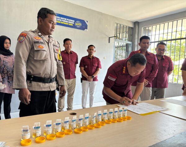 Lapas Pemuda Madiun Helat Tes Urine Dadakan, Pastikan Lingkungan Bersih Narkoba