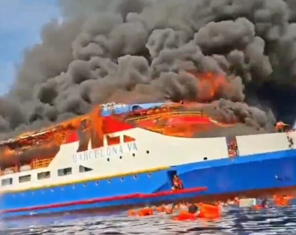 KM Barcelona 5 Terbakar di Perairan Talise, 5 Penumpang Tewas