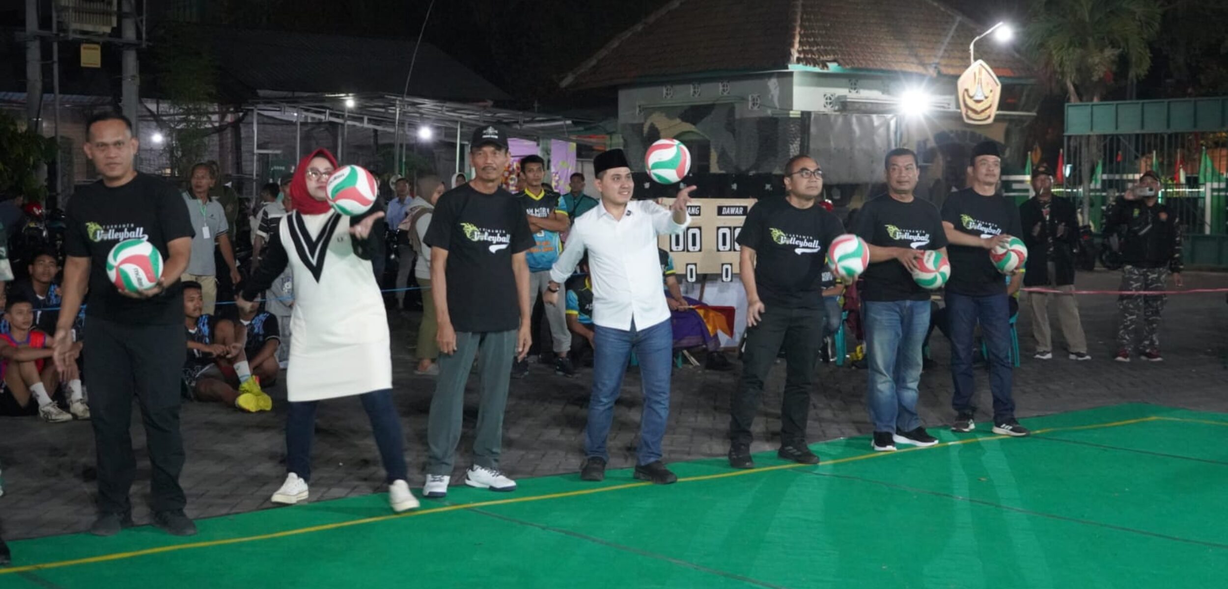 Meriahnya Pembukaan Turnamen Bola Voli PCNU Cup 2025 di Mojokerto, Semangat Kemerdekaan dan Pembinaan Atlet Muda