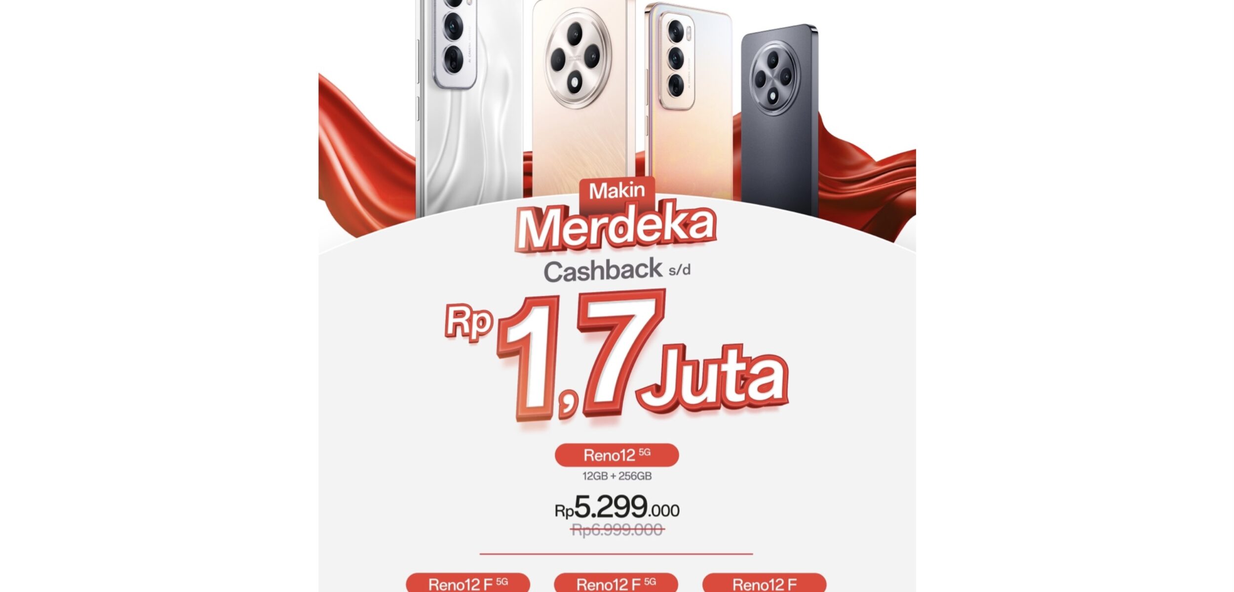 Promo Oppo Reno12 ‘Makin Merdeka’ di Tara Cell Mojokerto. (Tara Cell for Kabar Terdepan)