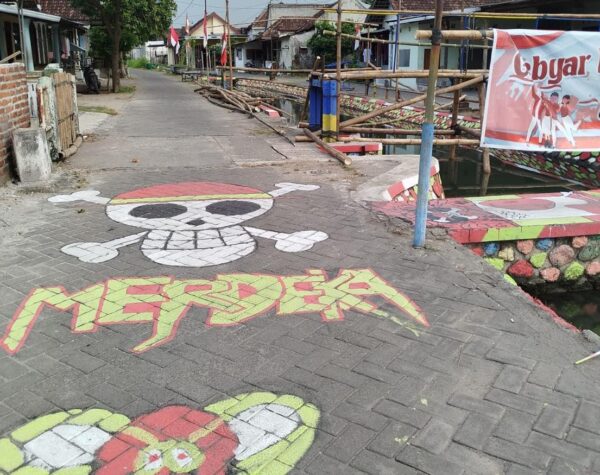 Mural One Piece Viral di Mojokerto, Warga Heboh hingga Polisi Turun Tangan