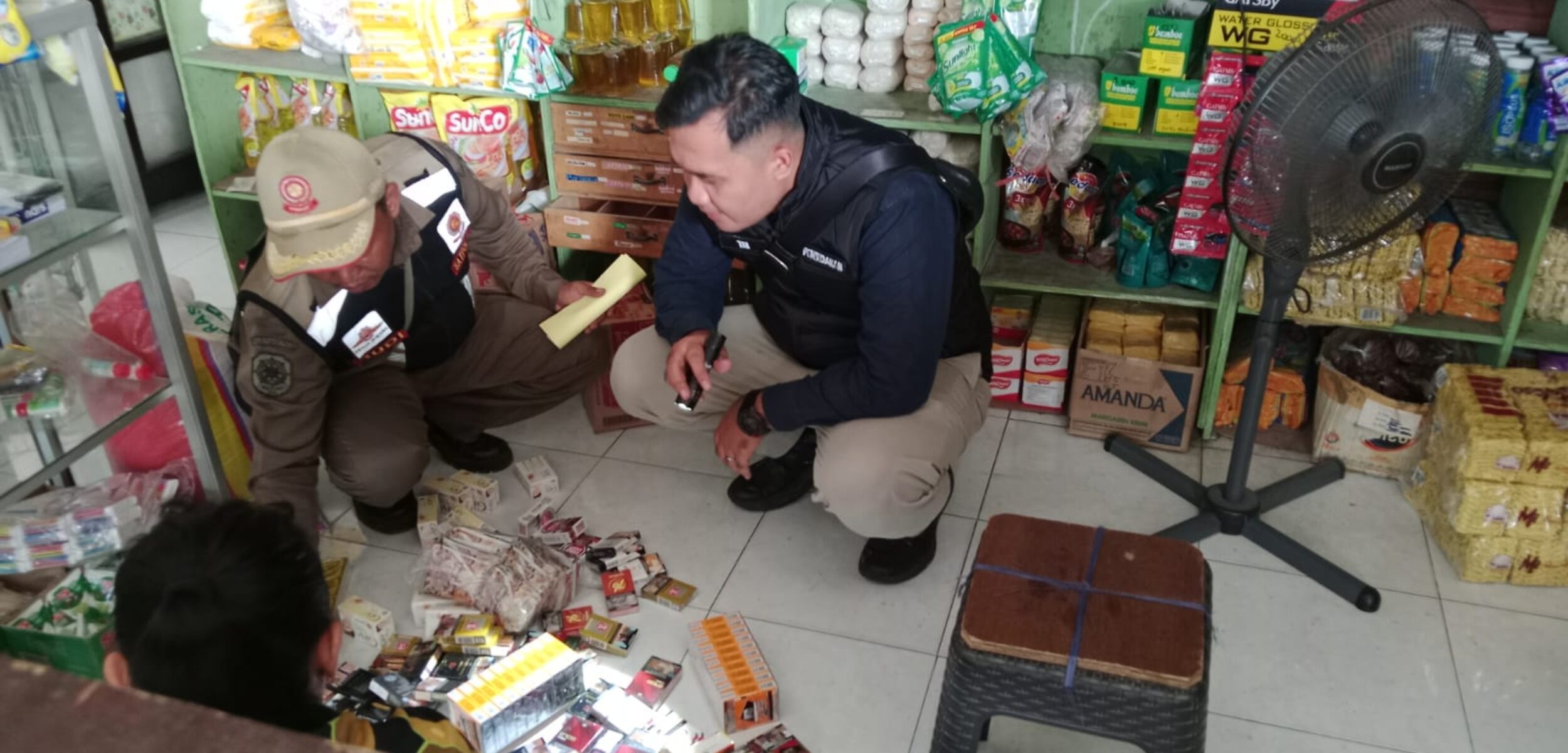 Satpol PP Kota Mojokerto Bersama Bea Cukai Sidoarjo Sidak Rokok Ilegal di 3 Kecamatan, Nihil Temuan