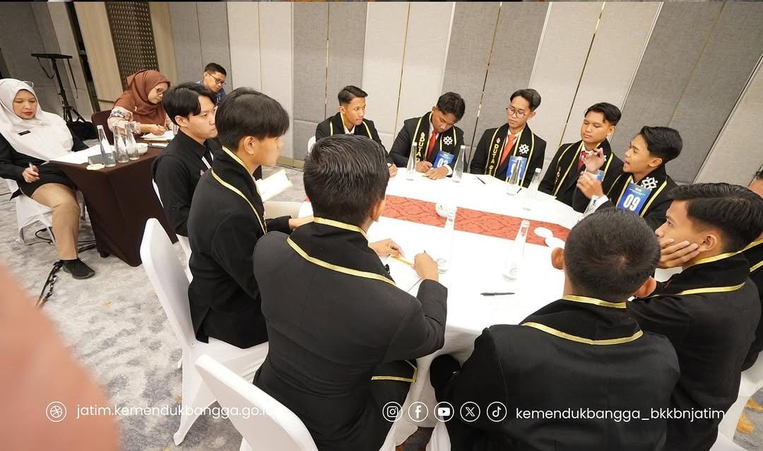 Focus Group Discussion dalam karantina Semi Finalis Apresiasi Duta Genre Jawa Timur 2025