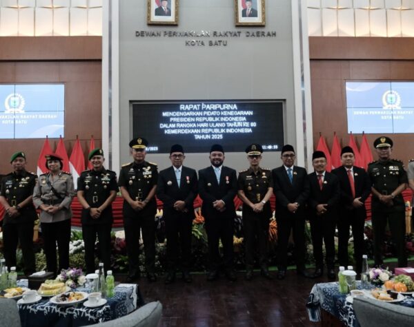 Rapat Paripurna Istimewa DPRD Kota Batu, Mendengarkan Pidato Kenegaraan Presiden RI dalam Rangka HUT ke-80