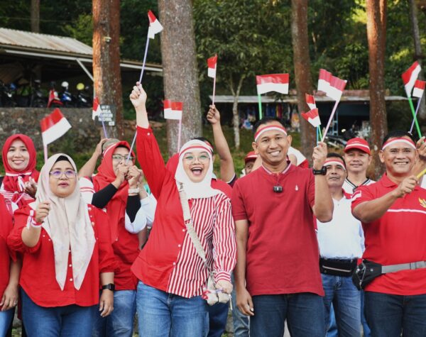 Semarak Family Gathering Kodim 0815/Mojokerto di Pacet Peringati HUT ke-80 RI