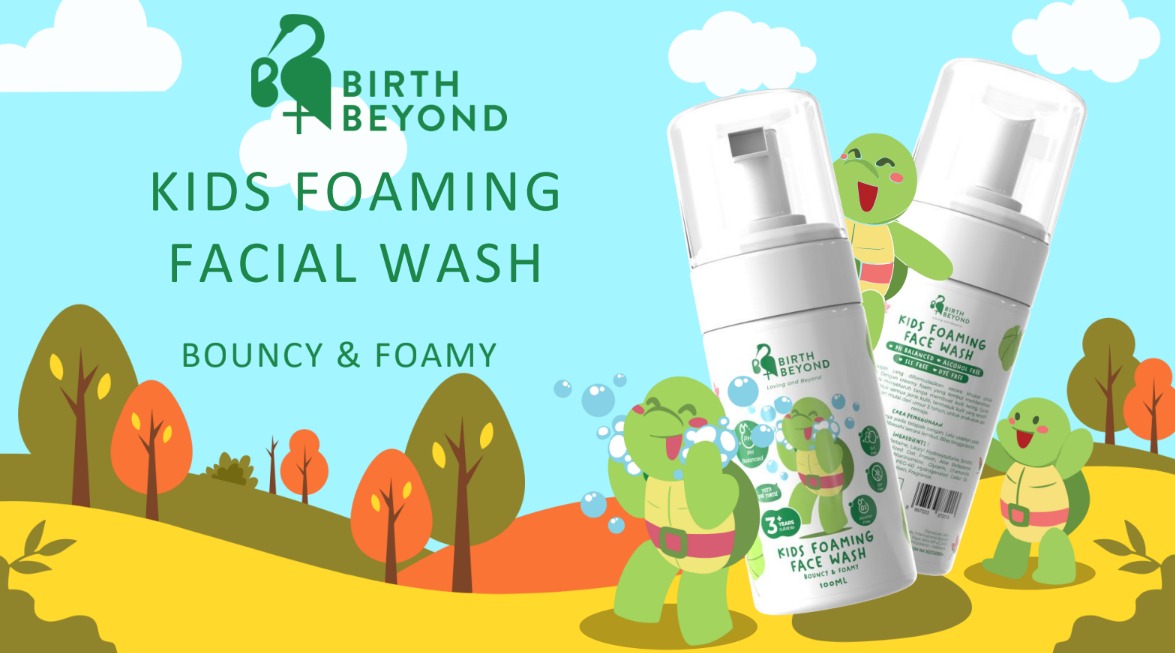 Birth Beyond Kids Foaming Facial Wash, skincare untuk kulit sensitif anak.