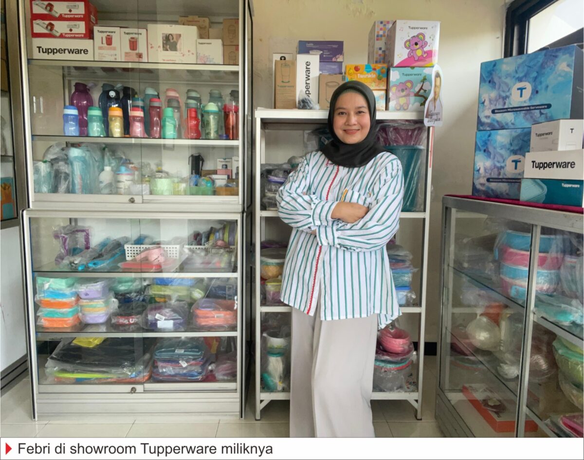 Febrianti Setyastuti, sales force Tupperware dari Mojokerto.