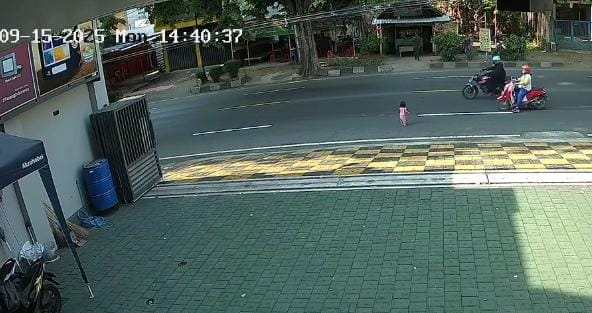 Tangkapan layar rekaman CCTV (Redaksi / Kabarterdepan.com)